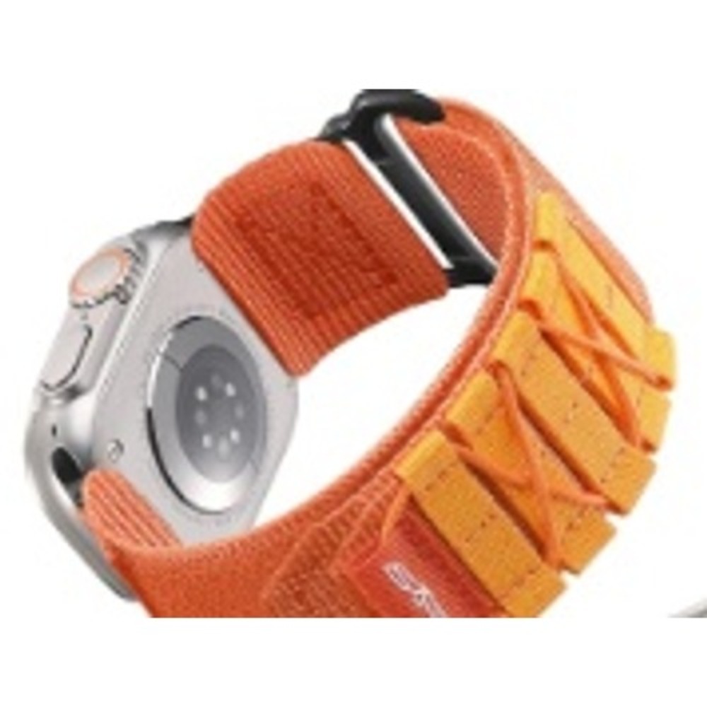 PanPinnacle Orange Nylon Smart Watch Band Tactical American Flag Strap New